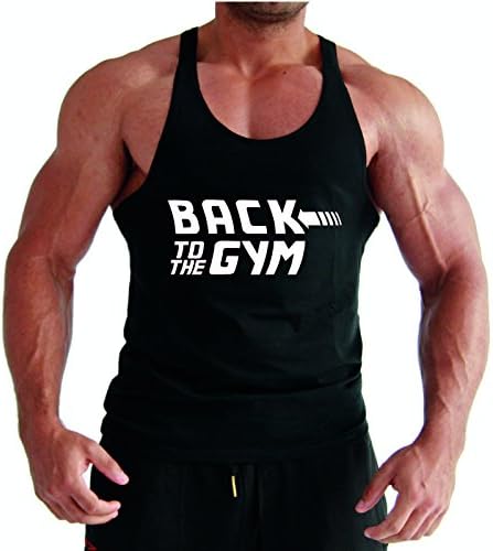 Train Insane And Remain The Same Body Building Stringer Racer Back Tank Top Vest (Medium, Royal Blue)