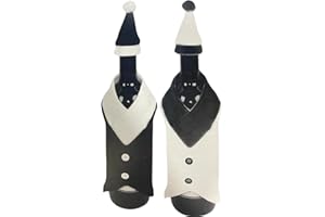 vet italy Vetrineinrete® 2 copribottiglia per Bottiglie di Vino Spumante Champagne Abito Uomo Classico Matrimonio