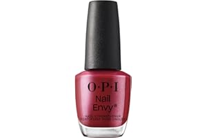 OPI Nail Envy Tough Luv - Trattamento rinforzante per unghie rosso scuro opaco - Rinforza le unghie deboli e sottili - Vegano (15ml)
