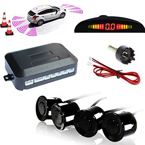 Eunavi-Car-Reverse-Parking-Sensor-System-Car-Parking-Reverse-Reversing-Backup-Radar-System-with-4-Parking-Sensor-Kit-LED-Display-Black