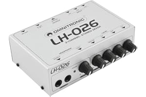 OMNITRONIC LH-026 3-Kanal-Stereo-Mixer | 3-Kanal-Stereo-Mixer, Cinch