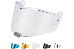 VCOROS Visiera Casco Per FF805 Thunder Carbon,Visiera Lente Per Casco Moto,Sostituzione della Visiera della Lente del Casco del Parabrezza del Motociclo,Accessori per Caschi da Moto (Trasparente)