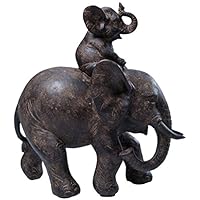 Kare 31361 Dumbo - Figura decorativa, diseño de elefante montado en otro elefante