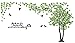 Produktbild DIY 3D Acryl Spiegel Wandtattoo mit Vogel Baum für Wohnzimmer und Schlafzimmer, acryl, light Green(leaves on the left), L