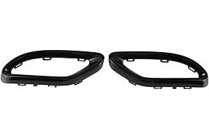 DECHOGA Embellecedores De La Cubierta De La Punta De Escape En Negro Brillante, Reemplazo De La Cubierta del Marco del Tubo De Escape para Mercedes-Benz A B C E GLC CLS-Class W177 W247 W205 W213 X253 C257
