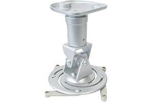 MyWall H16-1L Support Plafond pour TV Pivotant 360° Inclinaison 180° Argent