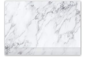 YOUNIKAT Sous-main avec optique marbré et protection des bords I DIN A2 I en papier détachable I Sous-main neutre, moderne et élégant I dv_439