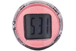HFINGAQEX Mini Motorcycle Clocks,Digital Compact Clock,Stick On Analog Car Clock, Waterproof Stick-On Motorbike Mount Watch Digital Clocks, Mini Car Vent Stick-On Clock Watch for Dashboard Boat Bike Home