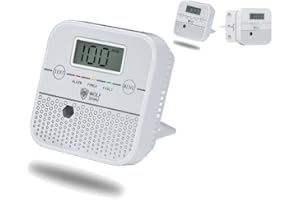 WOLF SHIELD Carbon Monoxide Alarms 10 Year Sealed Battery Mini Carbon Monoxide Detectors Portable Carbon Monoxide Monitor Sensor With Free Standing LCD Display Test Silence Button for Home and more