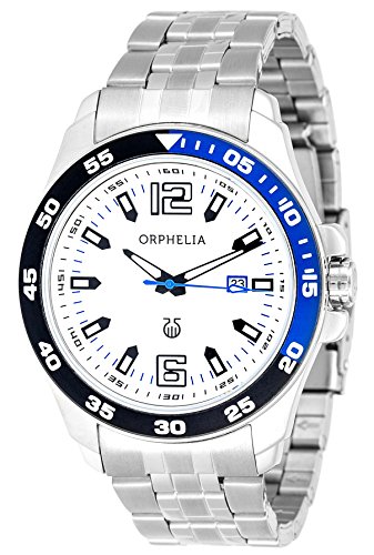 Orphelia Herren-Armbanduhr Analog Quarz Edelstahl