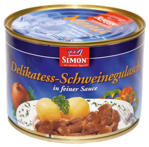 Preisvergleich Produktbild Werner Simon Schweine-Gulasch, 6er Pack (6 x 500 g Dose)