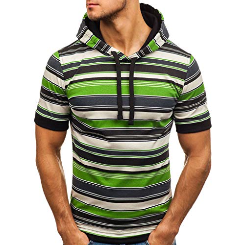 NDB303-Beikoard_Promoción Limitada-Verano-Camiseta de Hombre-Top de Manga Corta-Ocio Deportes-Fitness-Slim Fit-Apretado,Raya.M-3XL