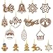Produktbild NUOLUX Weihnachtsbaum Deko, 17Pcs Tiere die Weihnachtsdekoration Schneeflocke Anhänger Hand