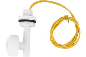 JEANOKO Level Float Switch Side Mount Liquid Level Controller Simple Wiring Right Angle Level Float Switch Positioned in Any Height DC220V for Fish Tank Aquarium