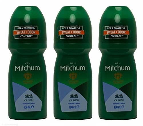 Multibuy Mitchum Men AdvancedTM Ice Fresh - Juego de 3 desodorantes antitranspirantes, 100 ml