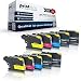 Produktbild 10x kompatible Tintenpatronen für Brother LC-223 LC-225 MFC-J4620 DW MFC-J4625 DW MFC-J5320 DW - Sparpack - Color Line Serie - 4x Black 2x Cyan 2x Magenta 2x Yellow