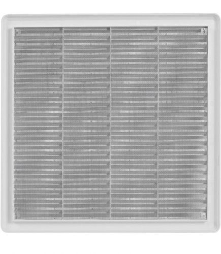 Lüftungsgitter 300x300mm Abluftgitter aus ASA Kunststoff mit Insektenschutz weiß - 2