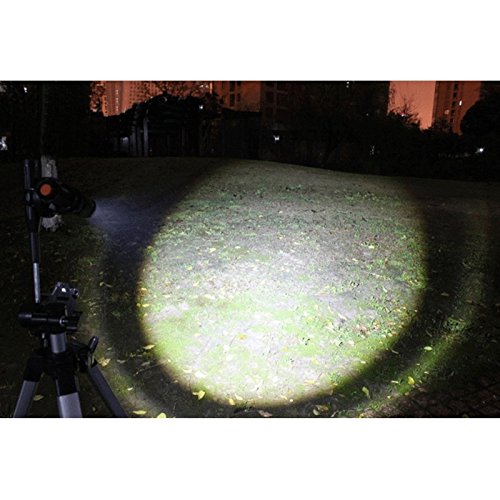 Moobom Taschenlampe, 2000 Lumen, 5 Modi, mit Zoom, 878-T6 LED-Taschenlampe, verstellbarer Fokus (18650/26650/AAA-Batterien) (Taschenlampe) - 8