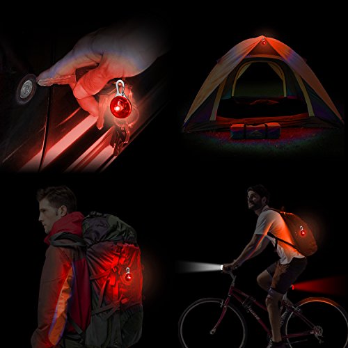 CampTeck Sicherheits Clip-On LED Nachtlicht mit 3 Lichtmodi Anhänger für Läufer, Jogger, Walker, Fahrradfahrer, Reflektierende Kleidung, Backpacker und Viele Weitere! - 2