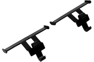 DAUZ Clogs Shoes Tail Wing Decor, Easy Fixing 1 Pair Pretty Color Hole Shoes Tail Fin Exquisite for Present (Black)