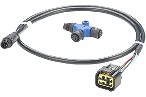 NMEA 2000 N2k 6-poligt motorgränssnittskabel M12 5-polig till 6-polig motor 06653-ZZ3-760HE för Lowrance Simrad Garmin-nätverk (1m/3,28 fot) (kabel + T-kontakt)