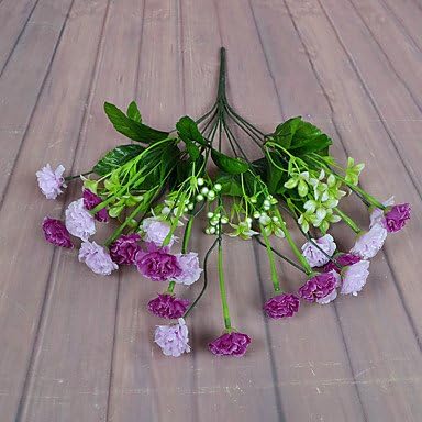 1 branch Simulation Carnation Color mixing Artificial Flower Simulated Plant , light purple