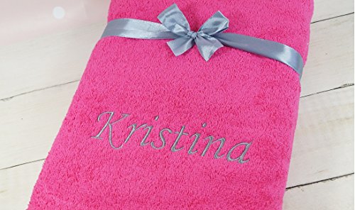 ★ Handtuch mit Namen bestickt ★ Badetuch ★ Duschtuch ★ Geschenk ★ 550 g/m2 ★ - 3