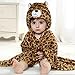 DINGANG Kids Baby Bath Towels Cute Leopard Hooded Ultra-soft Flannel Bathing Wrap Blanket,0-6 Years Old