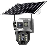 Active Pixel 4+4+4MP Solar PTZ Security Camera with 10X Zoom, Dual Lens, 4G SIM Support, Outdoor Wireless CCTV with Color Nig