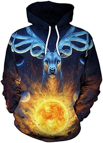 Tmallshop Women's Funny Print Ugly Christmas Sweater Pullover Hoodies