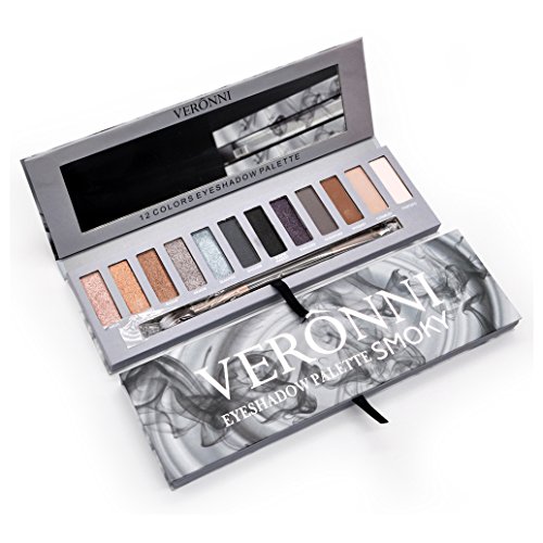 Eyeshadow Palette Smoky Makeup kit,Matte&Shimmer 12Colors | High Pigmented | Vegan Nude Warm Natural Smokey Pr