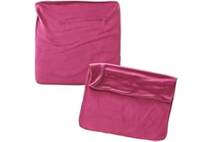 RC ocio Cojines Sofa 45x45 Color Fresa Pack de 2 Fundas de cojin Decorativos para Sofa, Cama, Salon/Funda de Terciopelo Elegantes y Modernas para la decoración del hogar sin Relleno