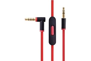 Herfair Ersatz-Mikrofonkabel für Kopfhörer von Beats Monster Dr Dre Solo/Solo HD/Studio/Mixr/Detox/Pro