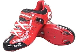 Msport Chaussures de Cyclisme de vélo de Route Respirantes Chaussures de vélo pour Homme/Femme compatibles Look