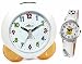Produktbild Atlanta Kinderwecker für Mädchen Jungen Orange + Armbanduhr - 1733-12 KAU ws