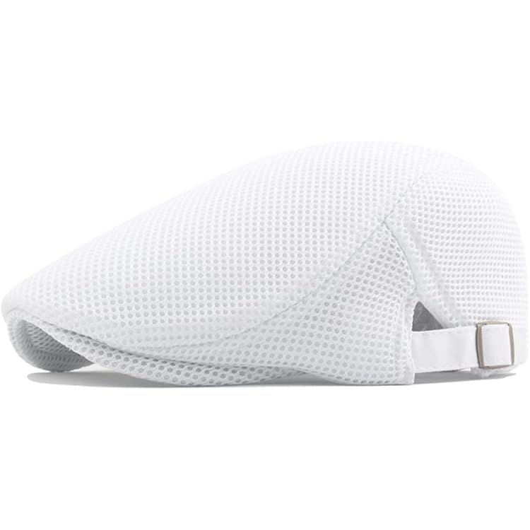 Casquette Plate Maille Homme - Style Vintage Et Respirant Pour L'été