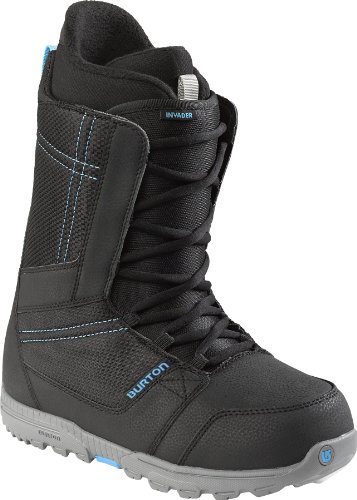 Burton Invader - Botas de snowboarding para hombre, color negro/azul, talla 40 EU (7 UK) - Burton