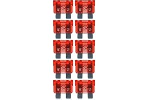 baytronic Standard Flachstecksicherung Kfz-Sicherung (10 Stück 10 A rot)