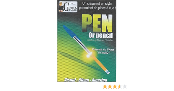 Pen Or Pencil By Mickael Chatelain Trick Amazon Fr Jeux Et Jouets