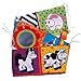 Vicky Store Infant Kid Baby Crib Gallery High-Contrast Development Puzzle Zoo Cloth Book Toy