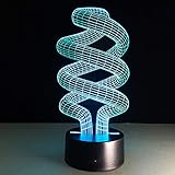 1.3D efectos visuales: especialmente en la oscuridad, la estimulación visual será muy fuerte! Efecto de iluminación único increíble ilusión hogar luces decorativas