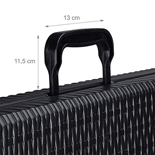MaxxGarden Table Pliante d'appoint - Portable pour Camping ou réception - 180 cm - Noir Ratan Look MaxxGarden Table Pliante d'appoint - Portable pour Camping ou réception - 180 cm - Noir Ratan Look