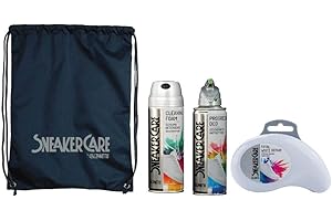 Sneaker Care, Bag 2, Kit per la manutenzione e La pulizia Delle Scarpe da ginnastica, Contiene 3 Prodotti per la pulizia e La manutenzione Delle Tue Scarpe
