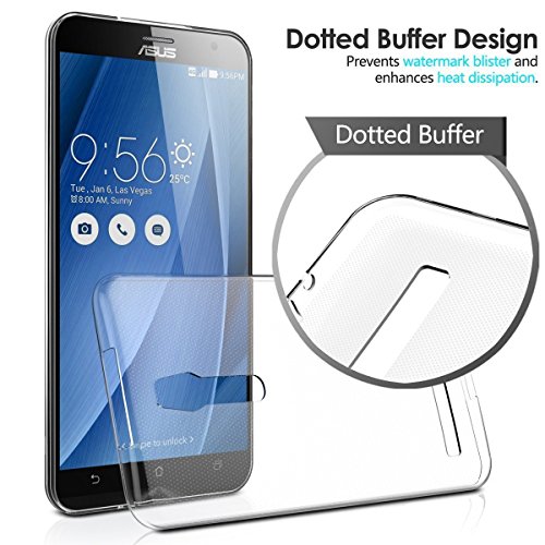 ZenFone 2 5.5″ (ZE550ML/ZE551ML) Hülle Case, Ultra-Clear Case Silikon Soft TPU Crystal Clear Premium Durchsichtig Handyhülle Schutzhülle Case Backcover Bumper Slimcase für ASUS ZenFone 2 5.5″ - 5