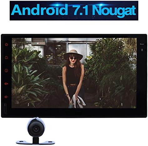 Rear Camera+ Android 7.1 Octa Core 2GB 32GB Double 2 Din Car Stereo Head Unit In Dash GPS Navigation with 1024*600 Support Bluetooth Autoradio Mirrorlink WIFI 3G 4G OBD DVR DAB USB SD FM AM RDS Radio