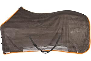 PFIFF 102309 Audio 155 Fly Blanket Horse Brimfly, Grey, One Size