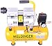 Produktbild WELDINGER Flüsterkompressor FK 60 Ansaugleistung 60 l/min 9 Liter Tank; 550 W Druckluftkompressor ölfrei wartungsfrei