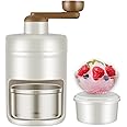 Manual Ice Crusher Ice Shaver, Portable Slush Machine and Snow Cone Machine with Ice Cube Mold for Making Ice Cream, Blending Slushie and Other Fun Iced Drinks