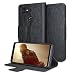 Produktbild Olixar Google Pixel 2 XL Ledertasche - Schutzhülle Zum Aufklappen - Lederoptik PU- Fächer Im Kreditkartenformat - Eingebauter Stand Zum Aufklappen - Induktives Laden Möglich- Schwarz