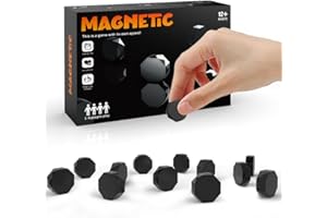 MIHUTU Stehend Magnetspiel, 24 PCS Tischspiele Magnetisches Schachspiel, Tragbares Magnet Schach, Puzzle Checkers Spiel - Strategisches Magnetspiel, Feiertagspartyspiele (Spritzgussausführung)